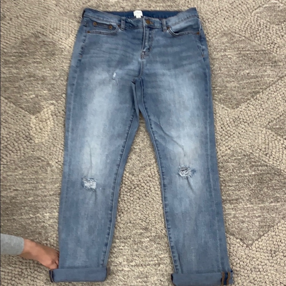 Jcrew stretch boyfriend jean